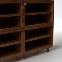 Load image into Gallery viewer, Stava Modular Shelving System | Solid Walnut/Teak/Oak Wood (4x2) | 5.5 Feet Length
