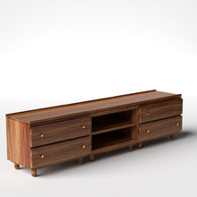 Load image into Gallery viewer, Stava Modular Credenza System | Solid Walnut/Teak/Oak Wood (2x3) | 8 Feet Length
