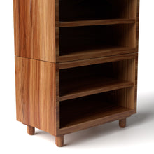 Load image into Gallery viewer, Stava Modular Shelving System | Solid Walnut/Teak/Oak Wood (4x1) | 3 Feet Length
