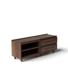 Load image into Gallery viewer, Stava Modular Credenza System | Solid Walnut/Teak/Oak Wood (2x2) | 5.5 Feet Length
