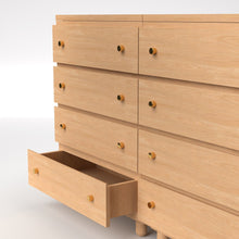 Load image into Gallery viewer, Stava Modular Drawer System | Solid Walnut/Teak/Oak Wood (4x2) | 5.5 Feet Length
