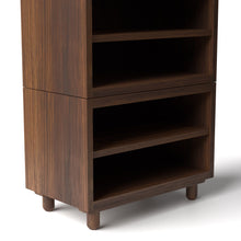 Load image into Gallery viewer, Stava Modular Shelving System | Solid Walnut/Teak/Oak Wood (4x1) | 3 Feet Length
