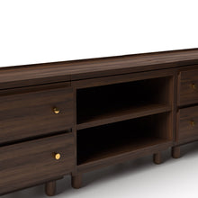 Load image into Gallery viewer, Stava Modular Credenza System | Solid Walnut/Teak/Oak Wood (2x3) | 8 Feet Length
