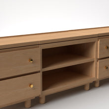 Load image into Gallery viewer, Stava Modular Credenza System | Solid Walnut/Teak/Oak Wood (2x3) | 8 Feet Length
