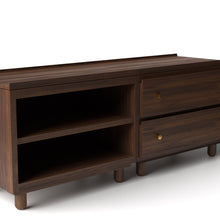 Load image into Gallery viewer, Stava Modular Credenza System | Solid Walnut/Teak/Oak Wood (2x2) | 5.5 Feet Length
