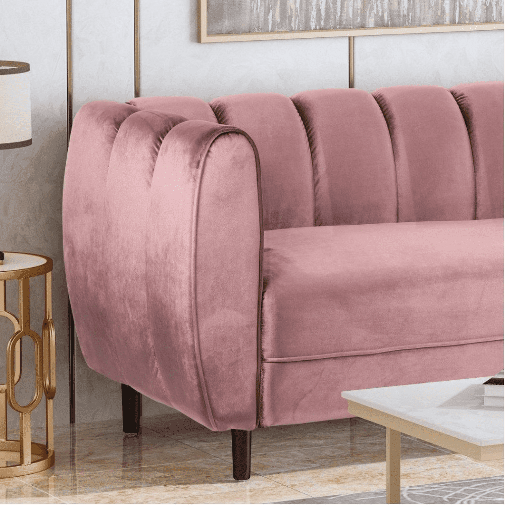 Bobran Modern Sofa Set in Suede