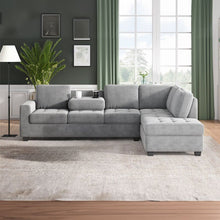 Load image into Gallery viewer, Corner Sofa With Storage Ottoman and Cup Holder Sloggy From Golden Mayer - Direct from Factory (Customizable)
