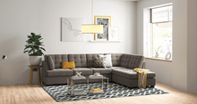 Load image into Gallery viewer, Corner L-Shape Sofa Glytonn  | Specially Crafted Square Tufting | Direct from Factory
