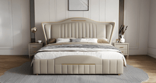 Load image into Gallery viewer, Golden Mayer Ilara Customizable Upholstered Bed - Elegant Craftsmanship with Optional Storage Space
