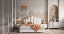 Load image into Gallery viewer, Golden Mayer Ovidio Customizable Upholstered Bed with Optional Storage - Luxurious and Functional Design
