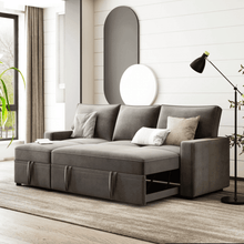 Load image into Gallery viewer, Yolo Sofa Cum Bed in Grey
