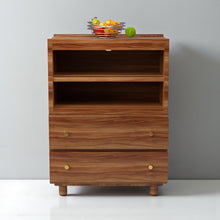 Load image into Gallery viewer, Stava Modular Credenza System | Solid Walnut/Teak/Oak Wood (4x1) | 3 Feet Length
