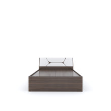 Load image into Gallery viewer, Golden Mayer Dhalia King Size Bed With Storage In Dark Acacia With Frosty White Colour
