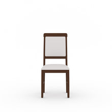 Load image into Gallery viewer, Golden Mayer Huckleberry Set of 2 Dining Chair with Cushioned Fabric base &amp; back in walnut color

