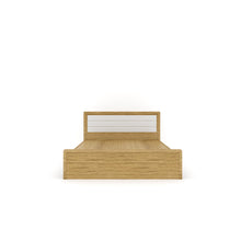Load image into Gallery viewer, Golden Mayer Cracus King Size Bed In Urban Teak With Frosty White Colour
