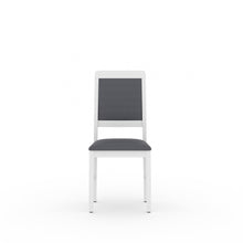 Load image into Gallery viewer, Golden Mayer Mulberry Solid Rubber Wood 4-Seater Dinning Table | 4-Cushioned Fabric Dining Chair in White Finish
