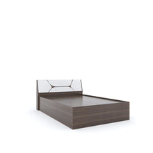 Load image into Gallery viewer, Golden Mayer Dhalia King Size Bed With Storage In Dark Acacia With Frosty White Colour
