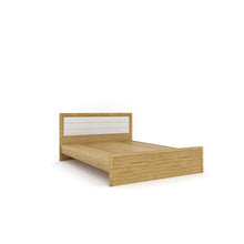 Load image into Gallery viewer, Golden Mayer Cracus Queen Size Bed In Urban Teak With Frosty White Colour
