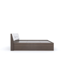 Load image into Gallery viewer, Golden Mayer Dhalia King Size Bed With Storage In Dark Acacia With Frosty White Colour
