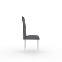Load image into Gallery viewer, Golden Mayer Mulberry Solid Rubber Wood 4-Seater Dinning Table | 4-Fully Cushioned Fabric Dining Chair in White Finish
