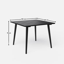 Load image into Gallery viewer, Helena-Pierre Black Dining Table Set -  4, 6 Seater - All Sizes
