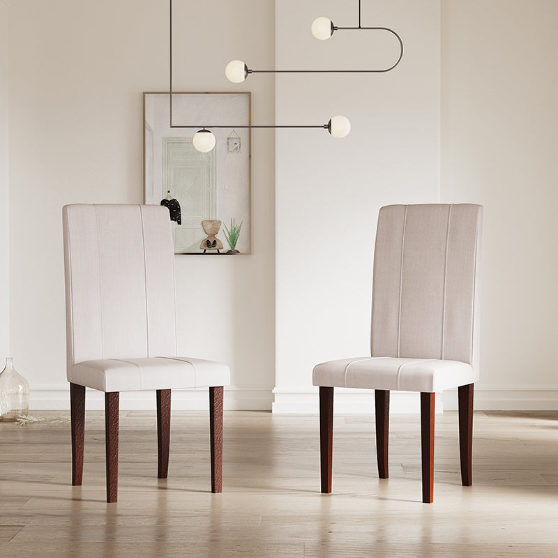 Golden Mayer Cranberry Set of 2 Dining Chair with Fully Cushioned Fabric base and back in Walnut color