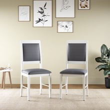 Load image into Gallery viewer, Golden Mayer Mulberry Solid Rubber Wood 4-Seater Dinning Table | 4-Cushioned Fabric Dining Chair in White Finish
