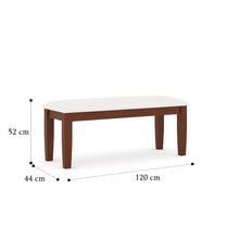 Load image into Gallery viewer, Golden Mayer Elderberry Solid  Wood 6-Seater Dinning Table | 4-Cushioned Fabric Dining Chair  | 1-Cushioned Fabric Dining Bench in Walnut Finish
