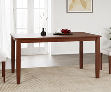 Load image into Gallery viewer, Golden Mayer Elderberry Solid  Wood 6-Seater Dinning Table | 4-Cushioned Fabric Dining Chair  | 1-Cushioned Fabric Dining Bench in Walnut Finish
