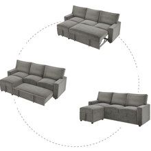 Load image into Gallery viewer, Yolo Sofa Cum Bed in Grey
