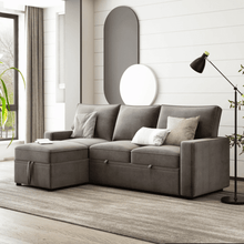 Load image into Gallery viewer, Yolo Sofa Cum Bed in Grey

