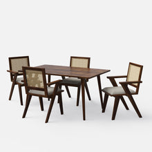 Load image into Gallery viewer, Helena-Flora Walnut Dining Table Set - 4 &amp; 6 Seater - All Sizes
