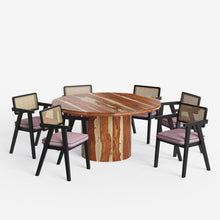 Load image into Gallery viewer, Luis-Bob Dining Table Set with Premium Trimming -  2, 4 &amp; 6 Seater/ All sizes
