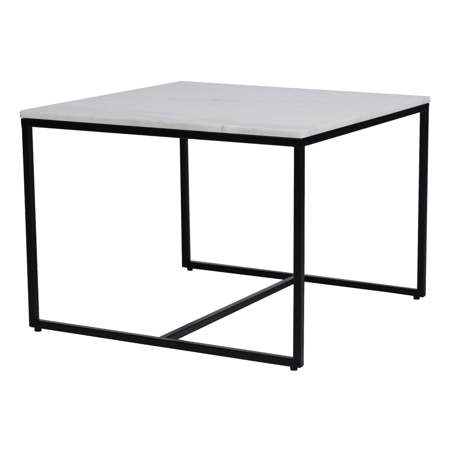 Arina Marble Nesting Coffee Table in Dark Bronze Finish