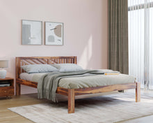 Load image into Gallery viewer, Oriel Bed in Sheesham wood - Non Storage - Queen
