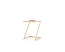 Load image into Gallery viewer, Nowra Glass Nesting Table In Gold Finish (Set Of 2)
