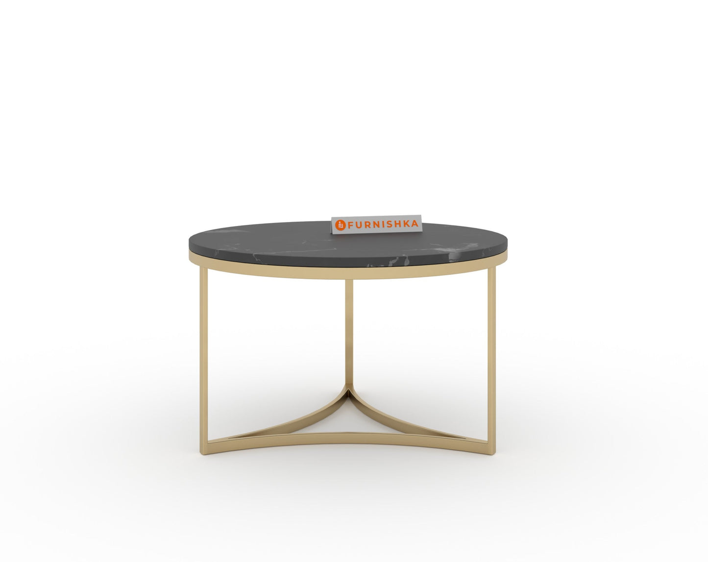 Evara Nesting Coffee Table Set of 2 In Gold Finish
