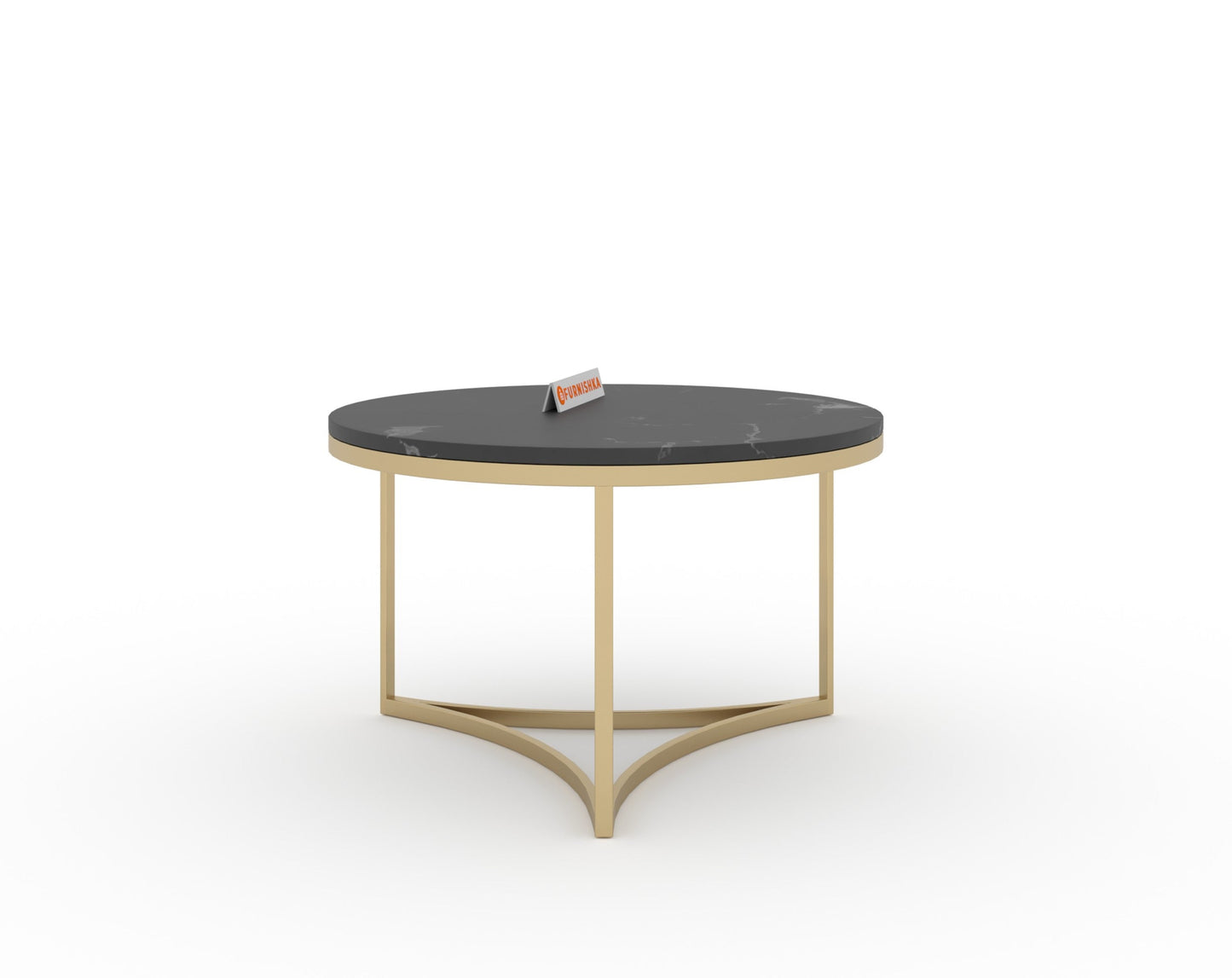 Evara Nesting Coffee Table Set of 2 In Gold Finish