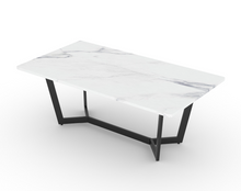 Load image into Gallery viewer, Varlo Marble Top Coffee Table In Dark Bronze Finish

