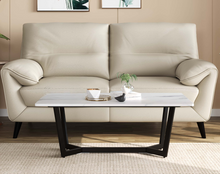 Load image into Gallery viewer, Varlo Marble Top Coffee Table In Dark Bronze Finish
