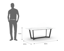 Load image into Gallery viewer, Varlo Marble Top Coffee Table In Black Finish
