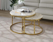 Load image into Gallery viewer, Arcus Nesting Coffee Table with Australian Onyx Top
