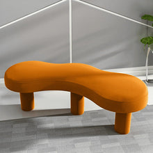 Load image into Gallery viewer, Dana Upholstered Bench - Unique Organic Shape for Modern, Naturalistic Interiors
