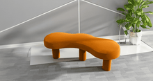 Load image into Gallery viewer, Dana Upholstered Bench - Unique Organic Shape for Modern, Naturalistic Interiors
