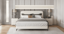 Load image into Gallery viewer, Golden Mayer Bretton Customizable Upholstered Bed - Contemporary Style with Optional Storage Functionality
