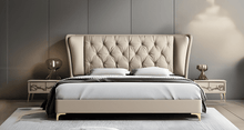 Load image into Gallery viewer, Golden Mayer Noale Customizable Upholstered Bed - Chic Design with Flexible Storage Options
