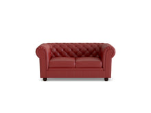 Load image into Gallery viewer, Chesterfield 2 Seater Artificial Leather Sofa

