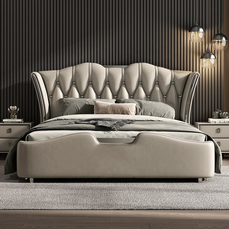 Golden Mayer Vertico Customizable Upholstered Bed with Optional Storage - Contemporary and Streamlined Design