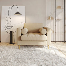 Load image into Gallery viewer, Palo Sofa T | Chair (3.5 feet length) | Tufted
