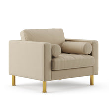 Load image into Gallery viewer, Palo Sofa T | Chair (3.5 feet length) | Tufted
